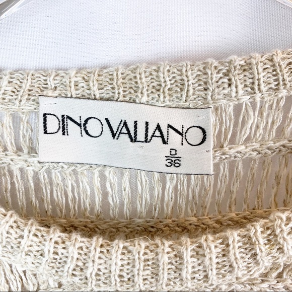 Vintage Dino Valiano Crochet Sweater 6 - Picture 5 of 6